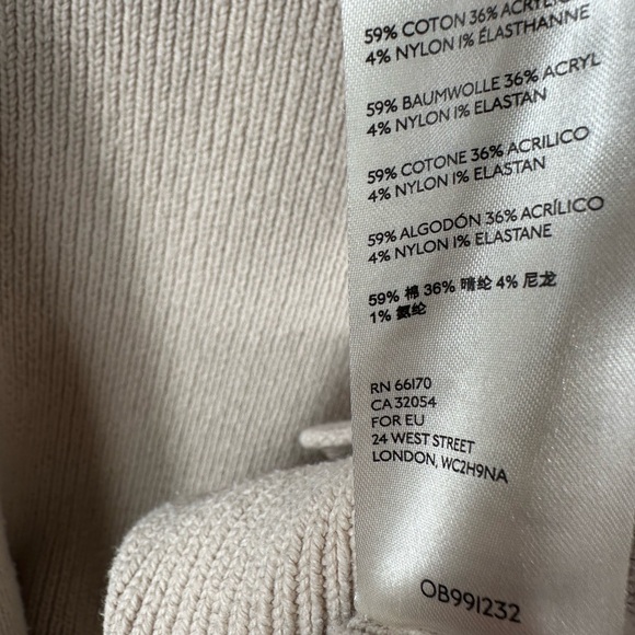 Free People Easy Street Tunic Pullover Sweater Size Medium in Beige / Cream - Picture 6 of 6